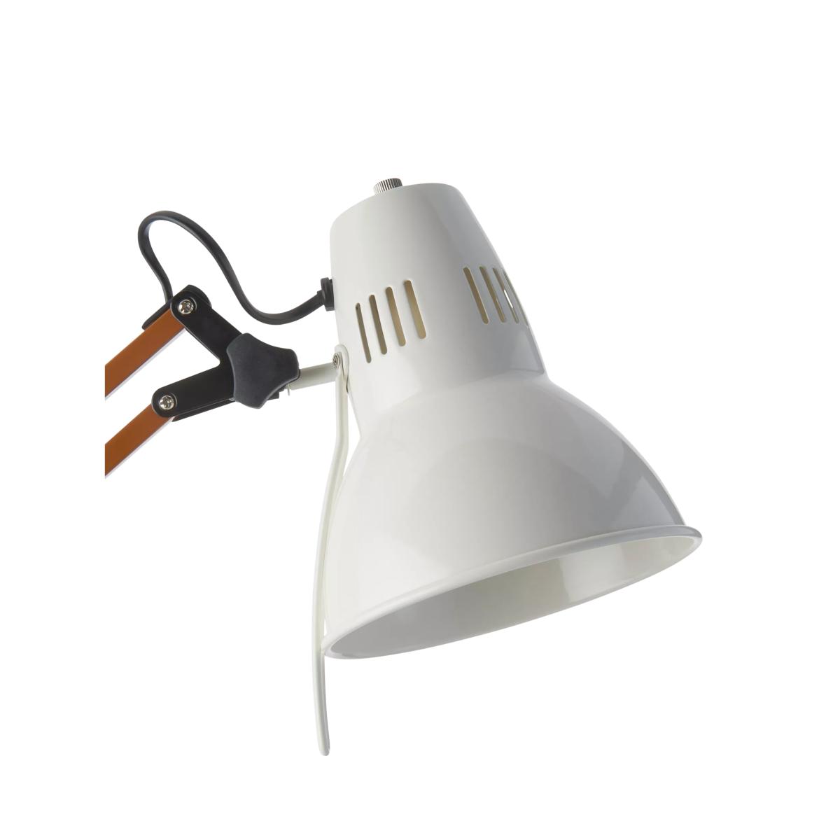 John Lewis x John Cooper Elliot Adjustable Desk Lamp, Black/White/Auburn – image 3