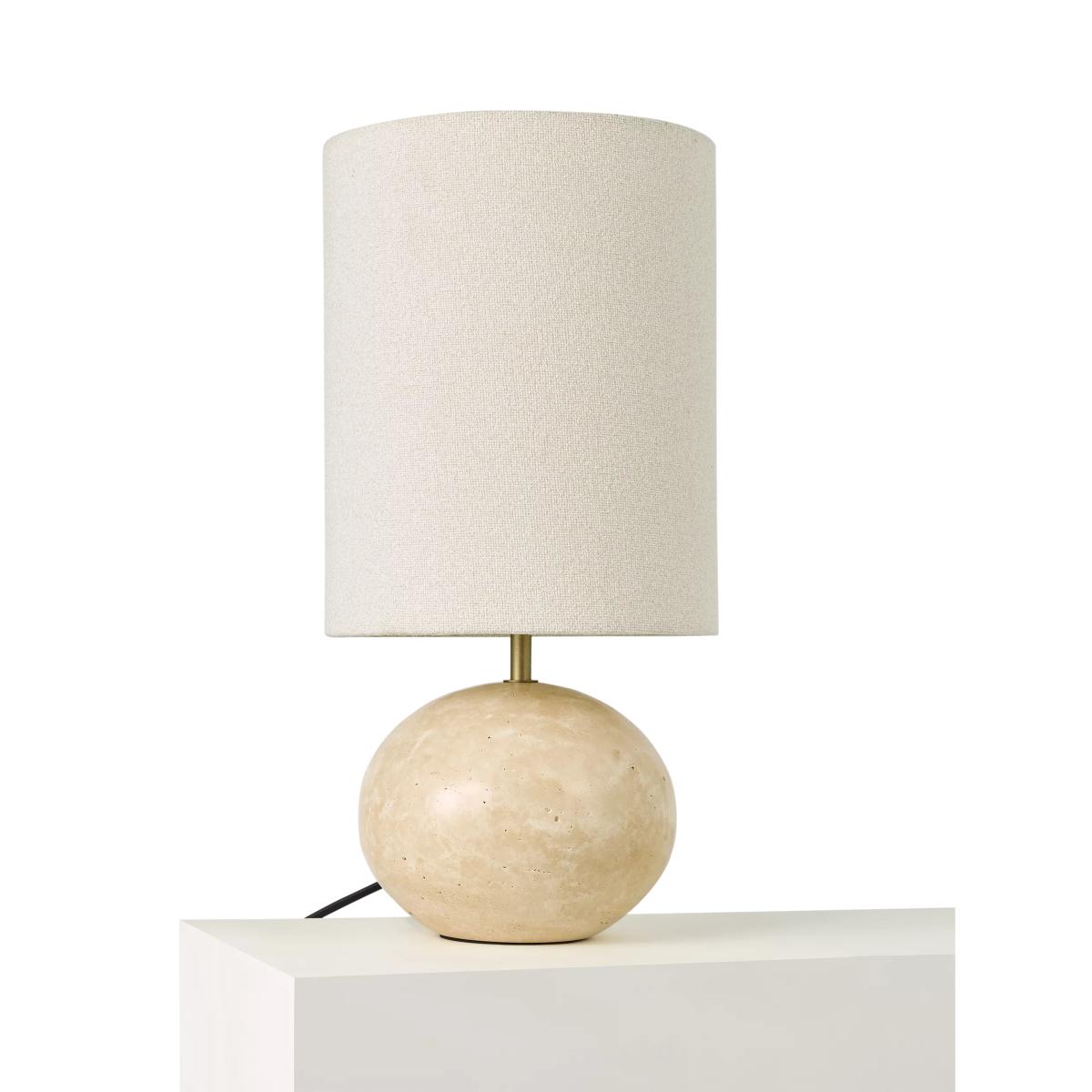 John Lewis Travertine Pebble Table Lamp, Travertine – image 2