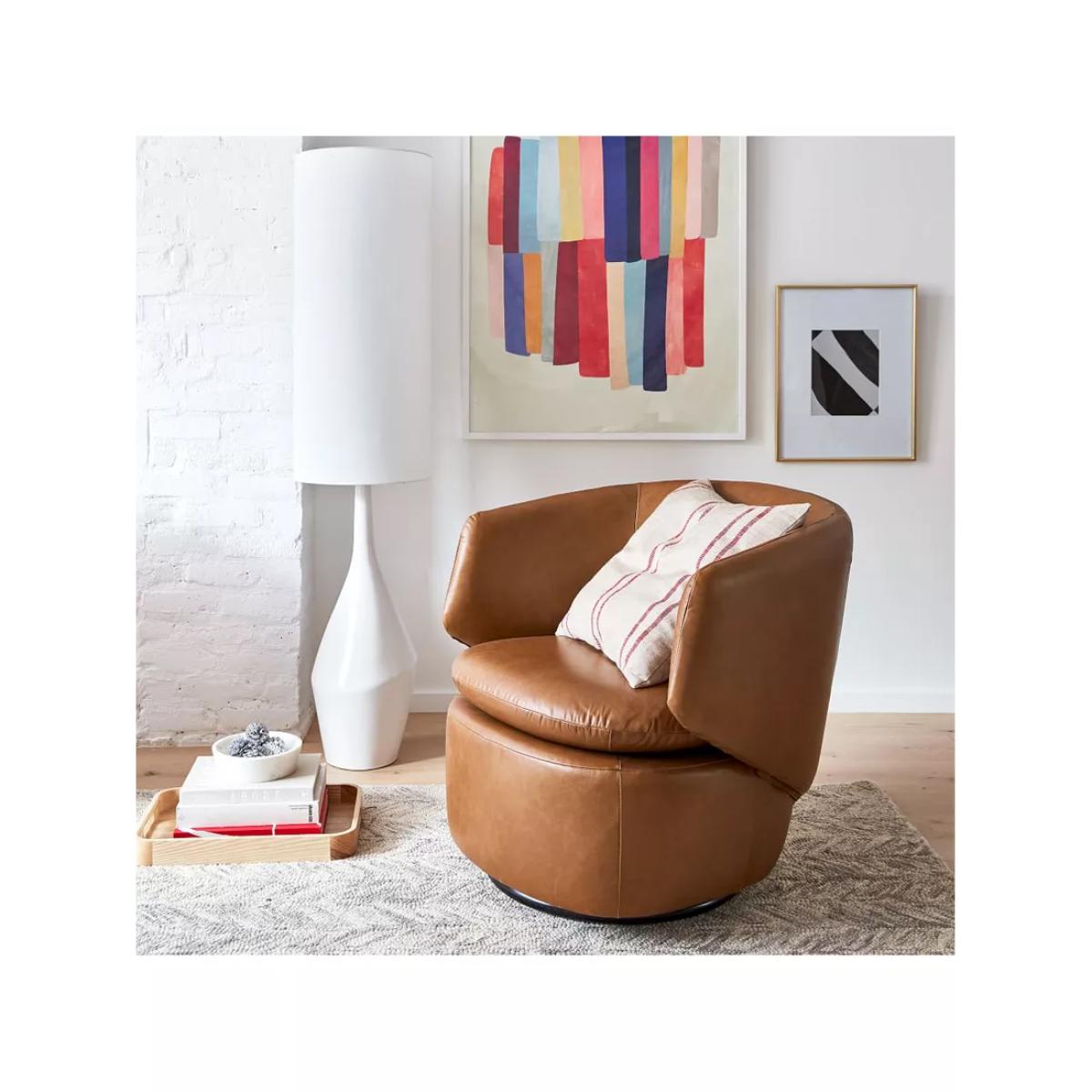 west elm Asymmetry Ceramic Floor Lamp, White – image 3