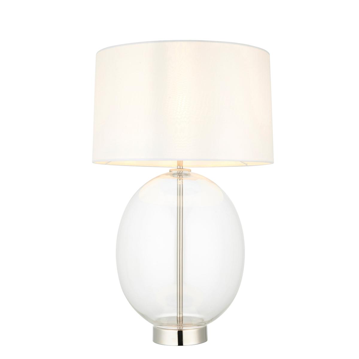 Kelda Oval Table Lamp - Bright Nickel – image 2