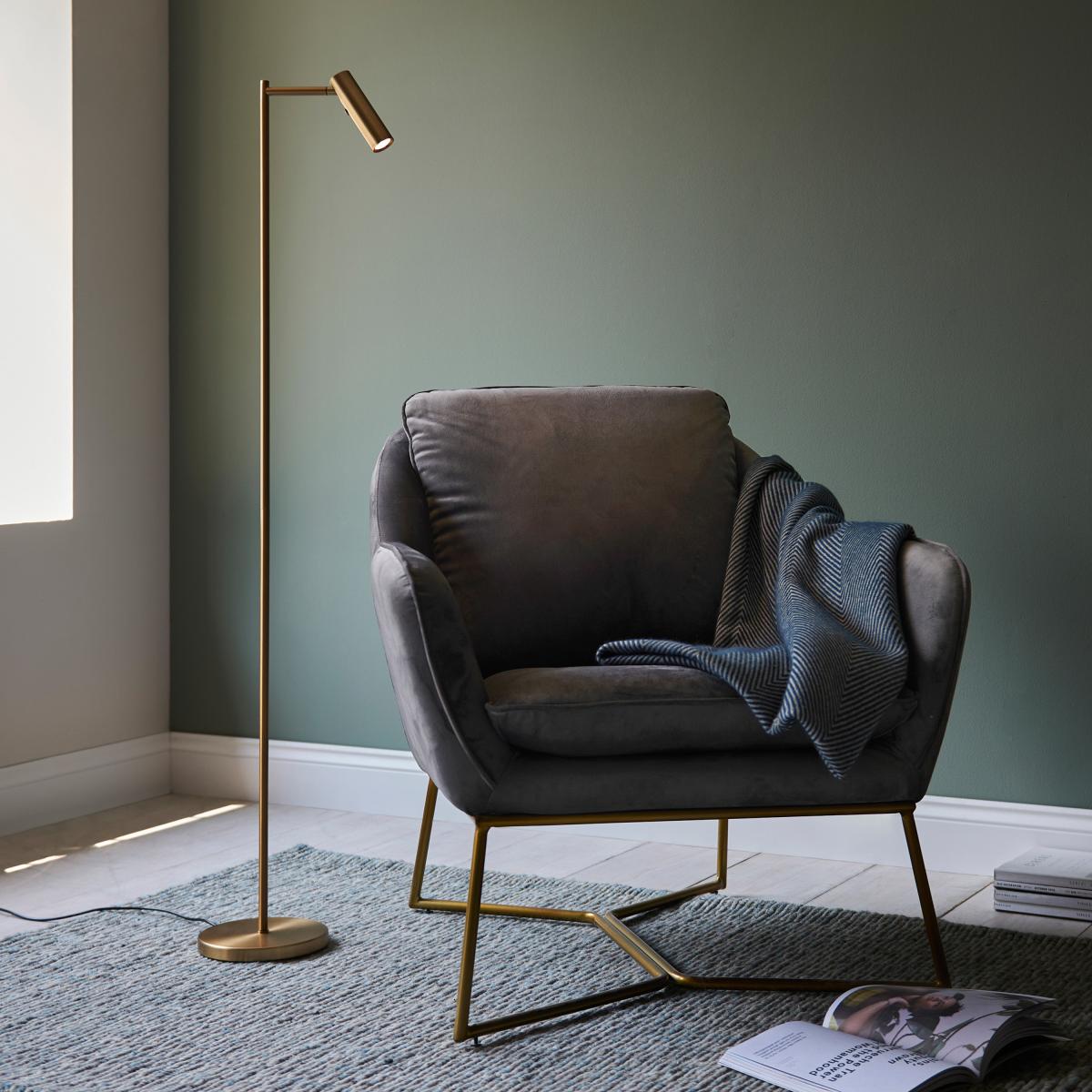 Dedicated Reader Floor Lamp - Satin Brass – image 3