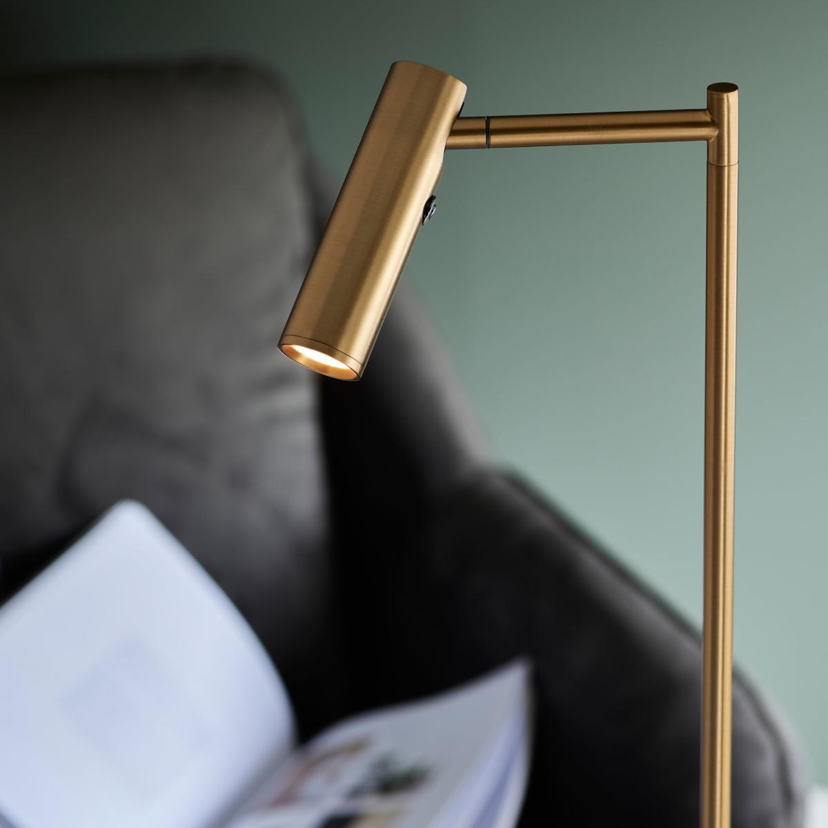 Dedicated Reader Floor Lamp - Satin Brass – image 4