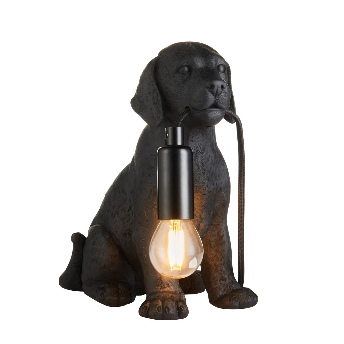 Labrador Puppy Table Lamp - Black – image 2