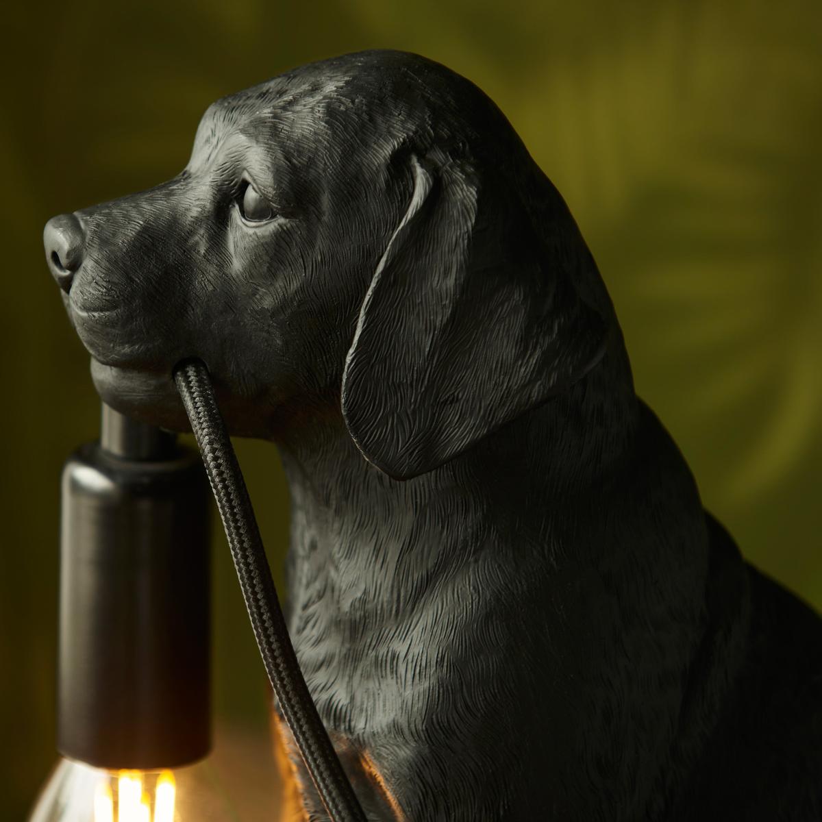 Labrador Puppy Table Lamp - Black – image 6