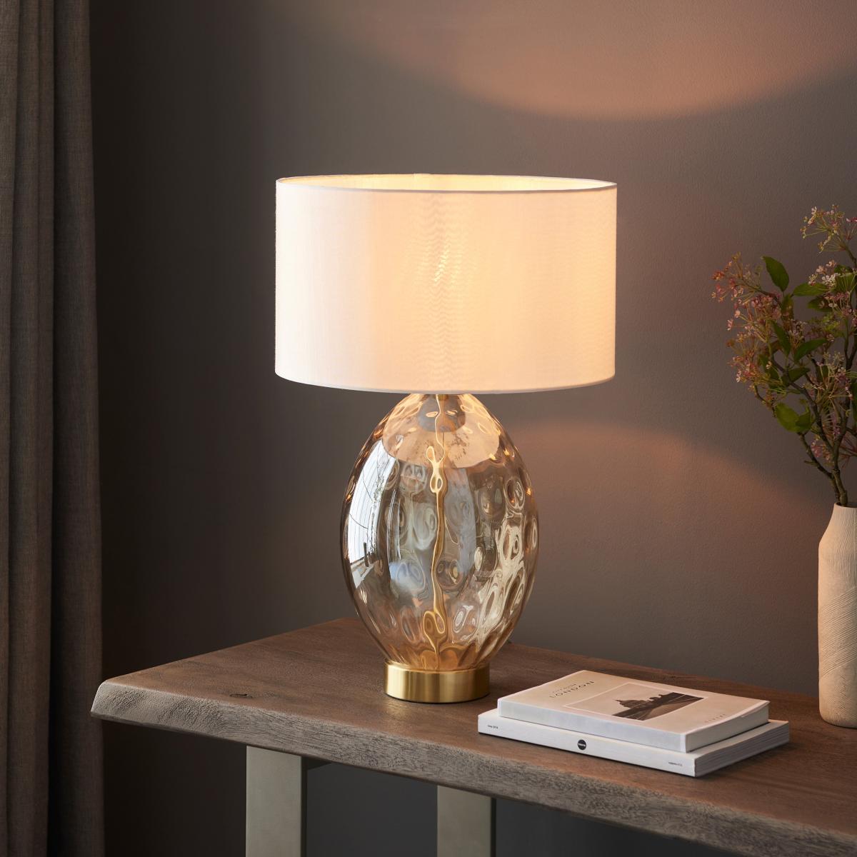 Elin Dimple Table Lamp - Champagne – image 4