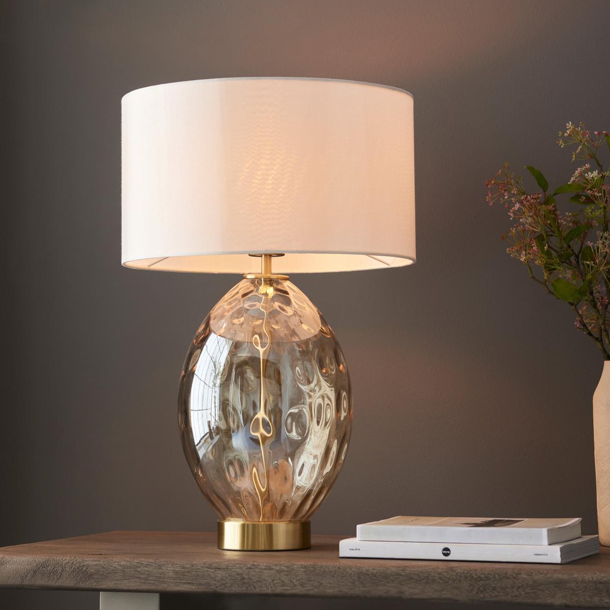 Elin Dimple Table Lamp - Champagne – image 1