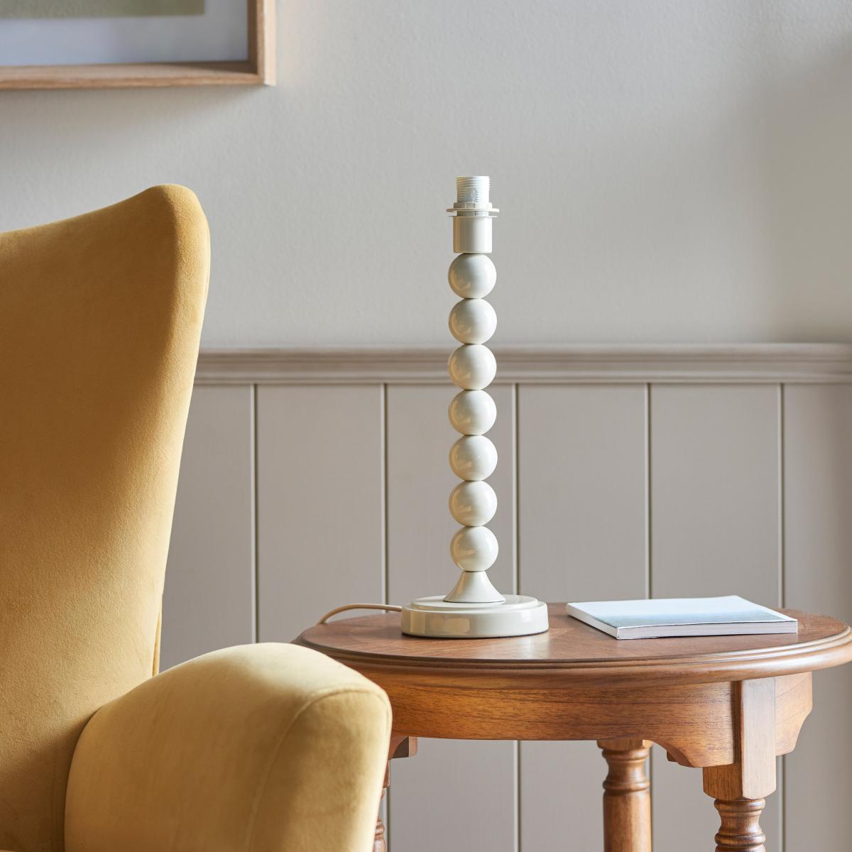 Higgledy Table Lamp Base - Almond White – image 1