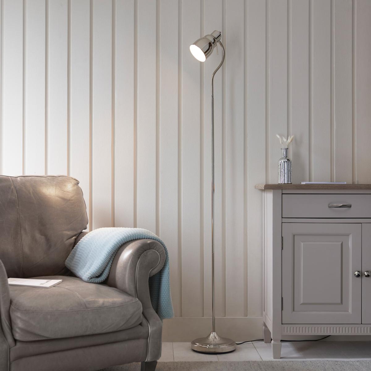 Classic Flexi Floor Lamp - Bright Nickel – image 1
