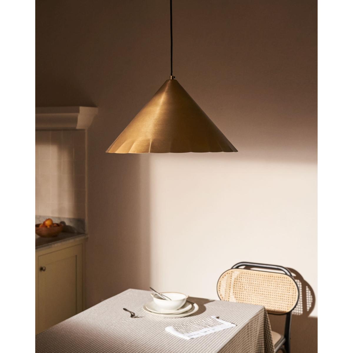 Parlava brass ceiling lamp, Ø 46 cm – image 2