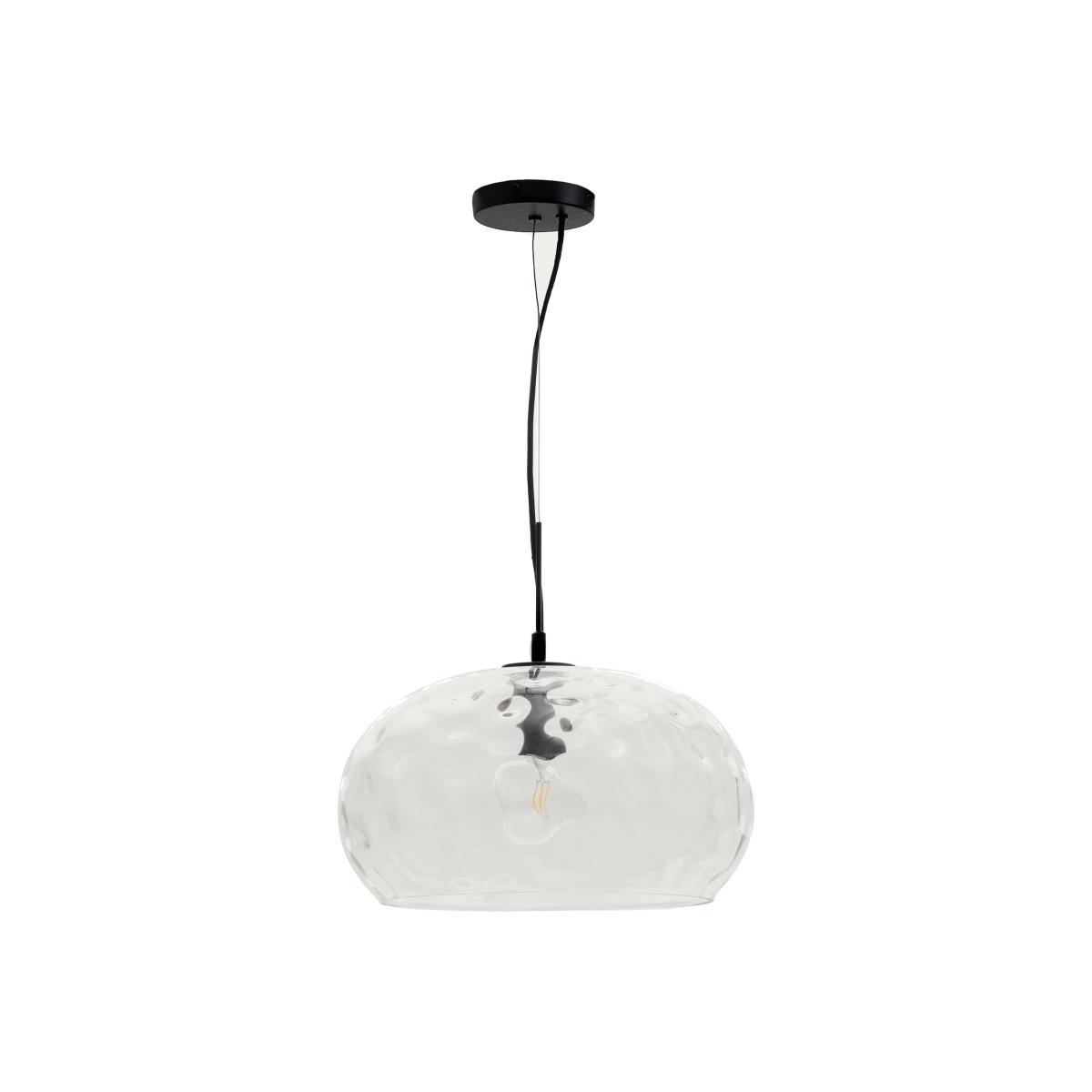 Balma transparent glass ceiling lamp, Ø 40 cm – image 1