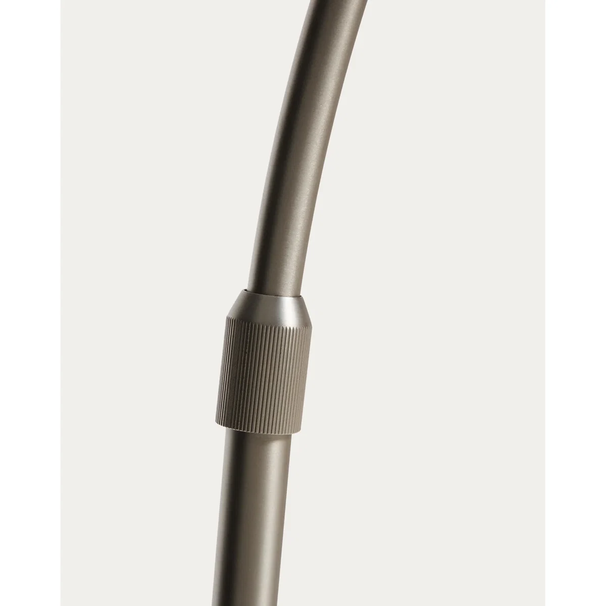 Arnolia brushed steel and black marble floor lamp with UK adaptor – image 7