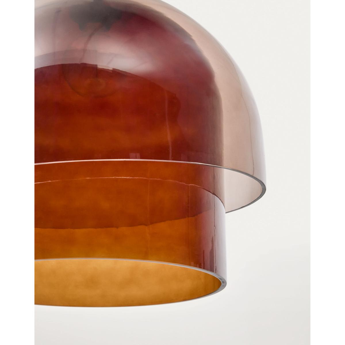 Vitri brown glass ceiling lamp, Ø 40 cm – image 2