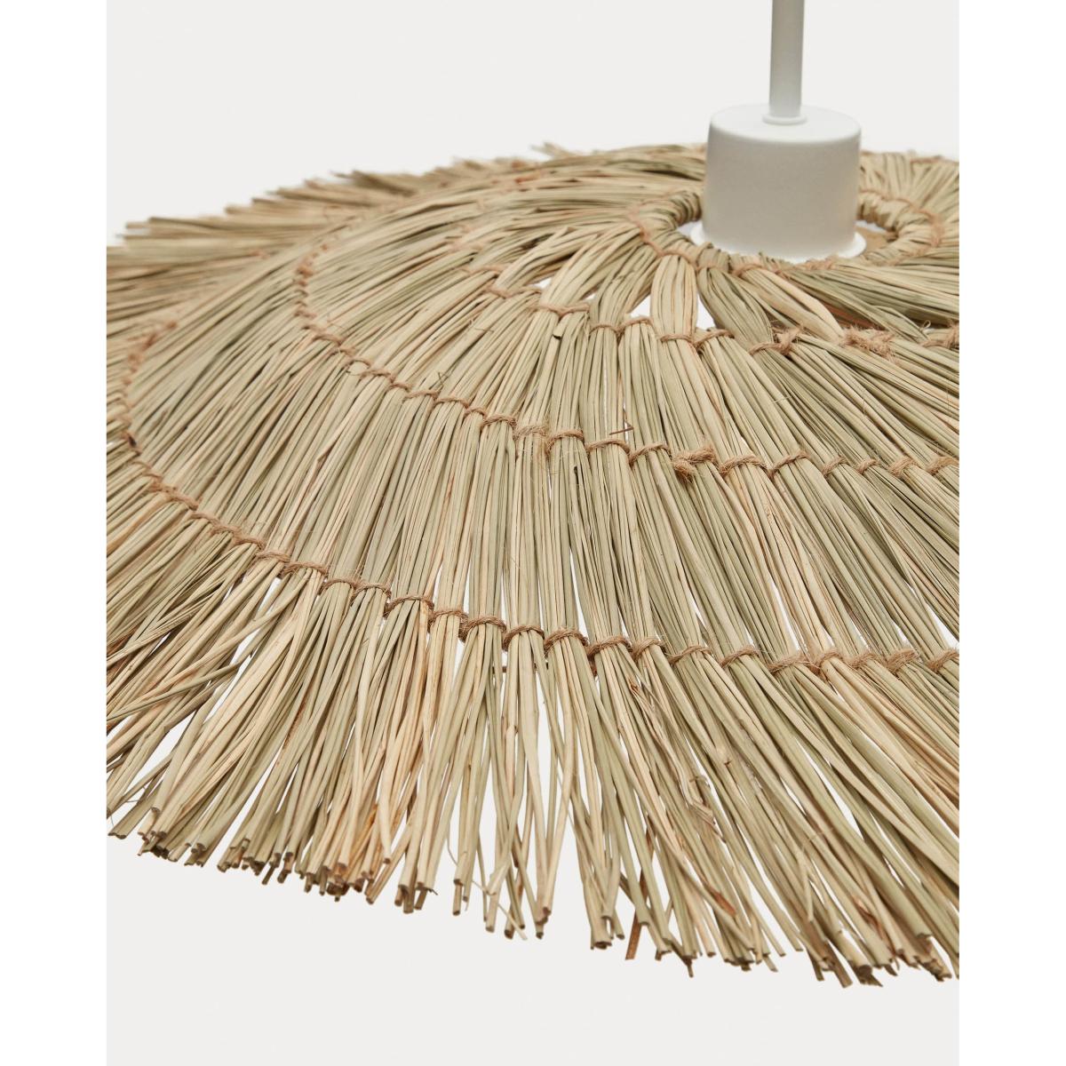 Gualta natural fiber ceiling lamp in a natural finish, Ø 60 cm – image 2