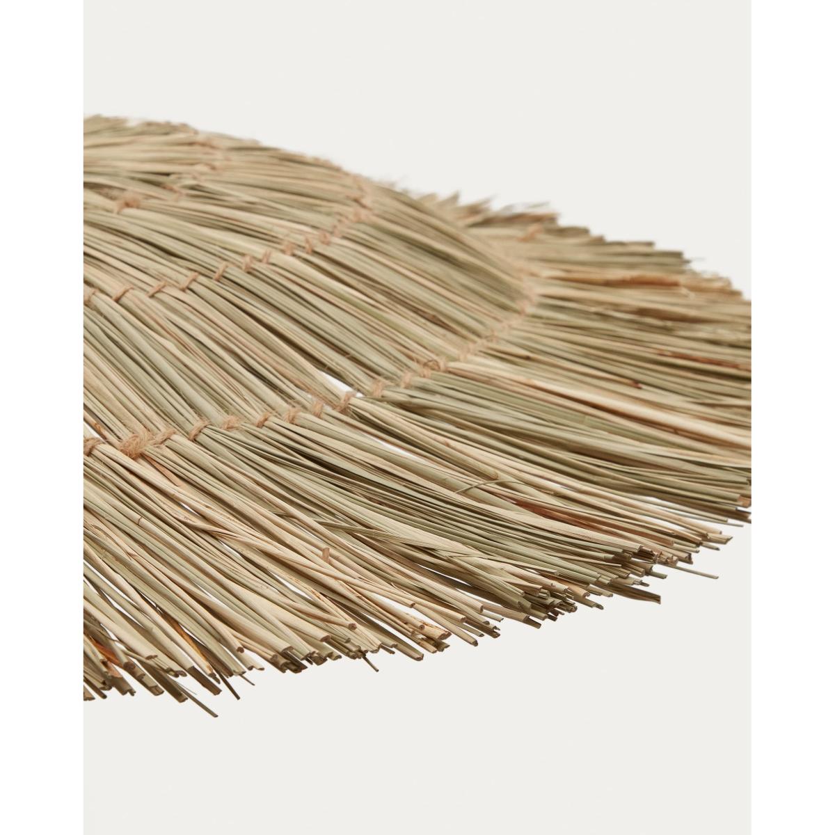 Gualta natural fiber ceiling lamp in a natural finish, Ø 60 cm – image 3