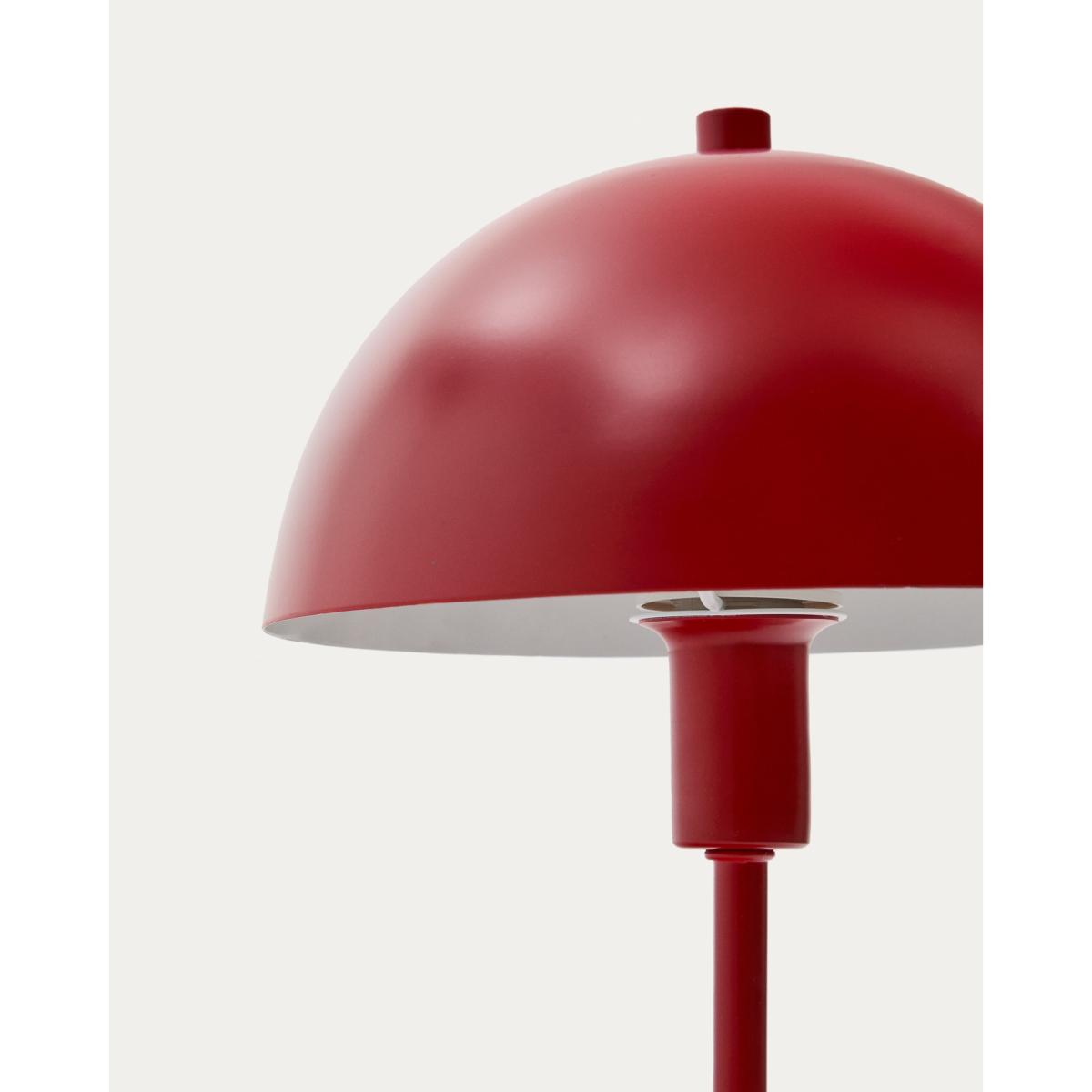 Oronja metal table lamp in a red painted finish. UK adapter – image 3