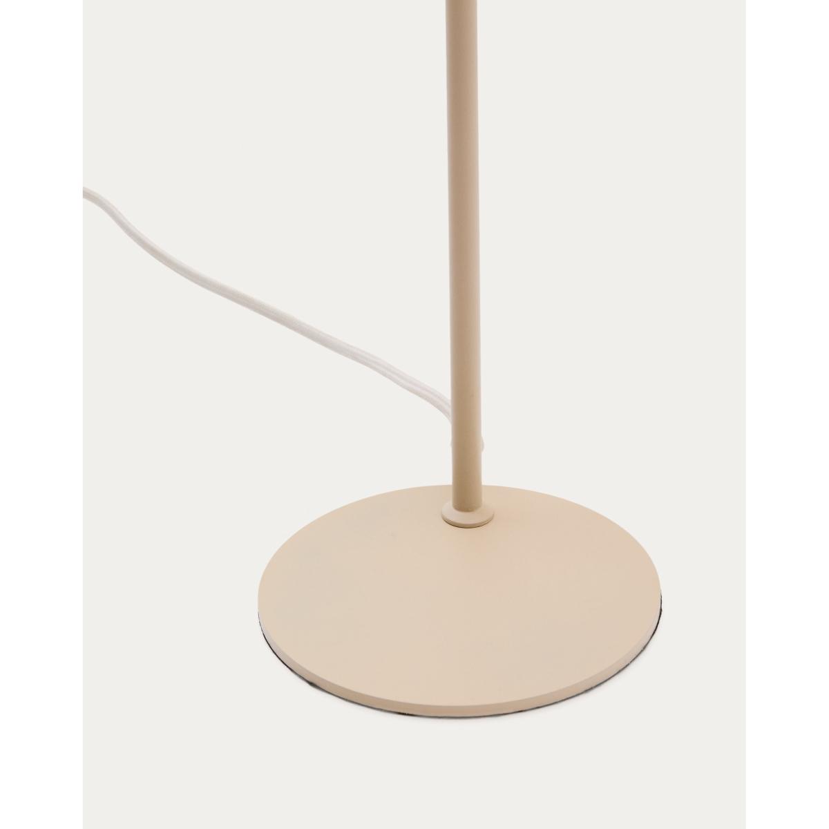 Manie metal desk lamp with beige textured finish – image 4