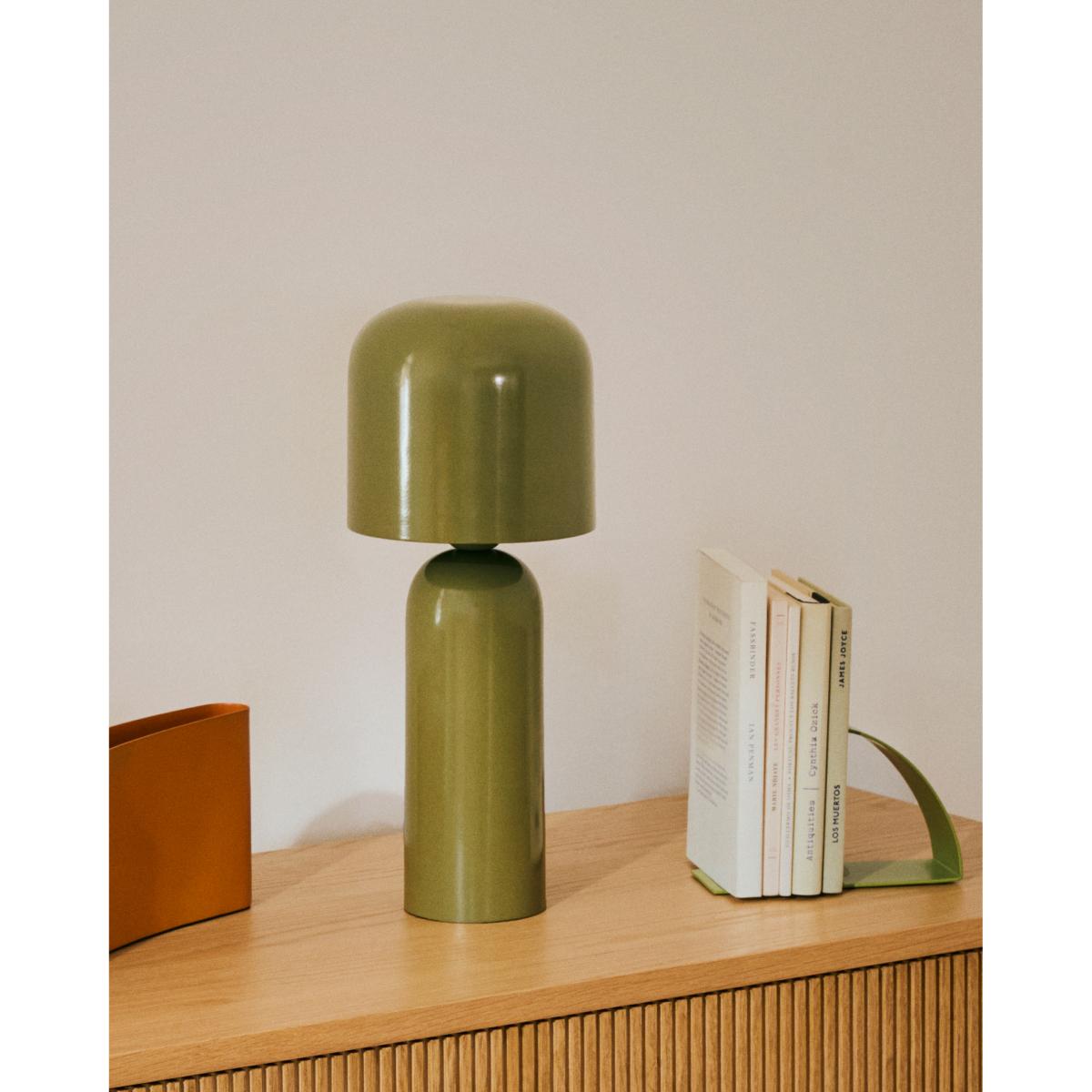 Monze table lamp in green painted metal – image 2
