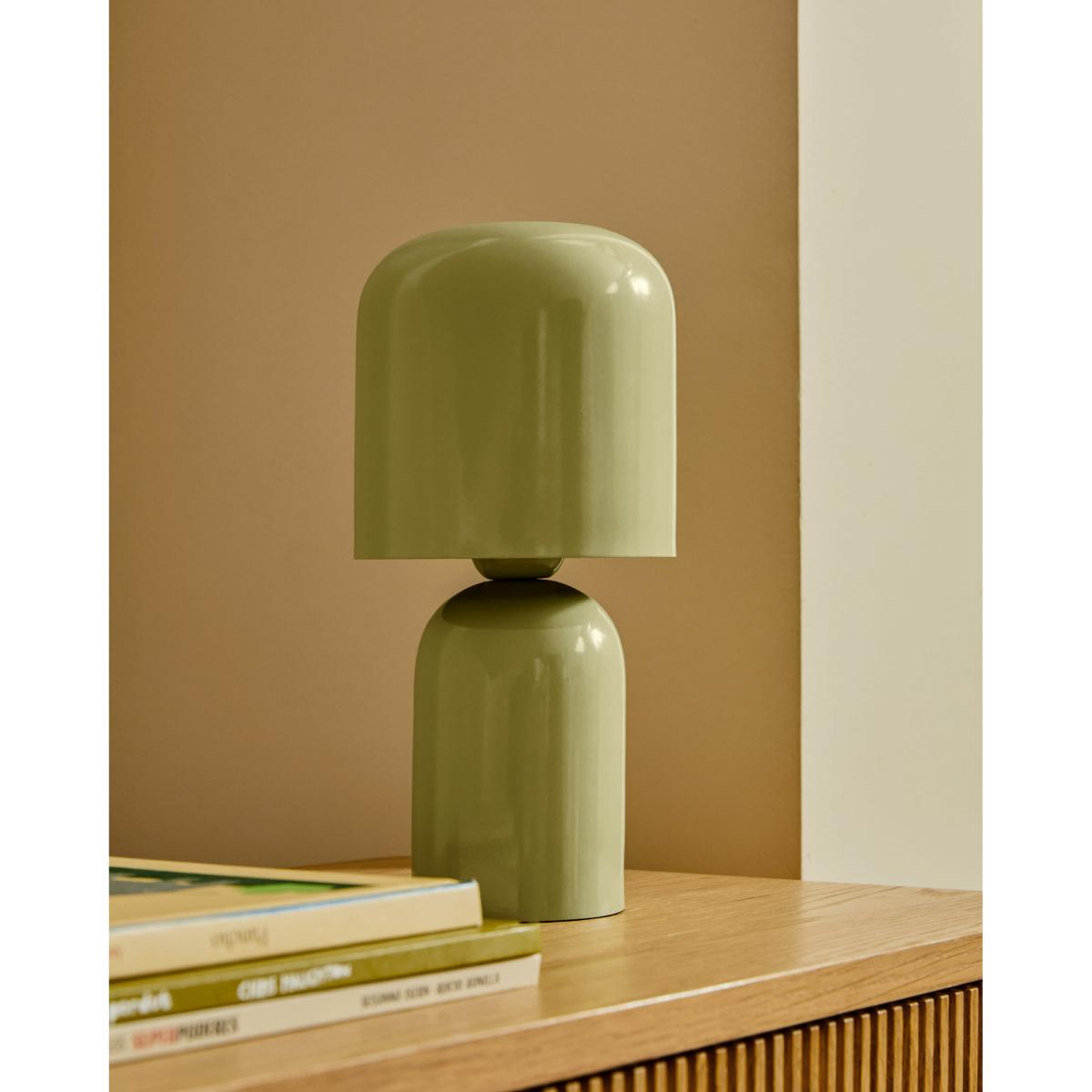 Monze table lamp in light green painted metal – image 2
