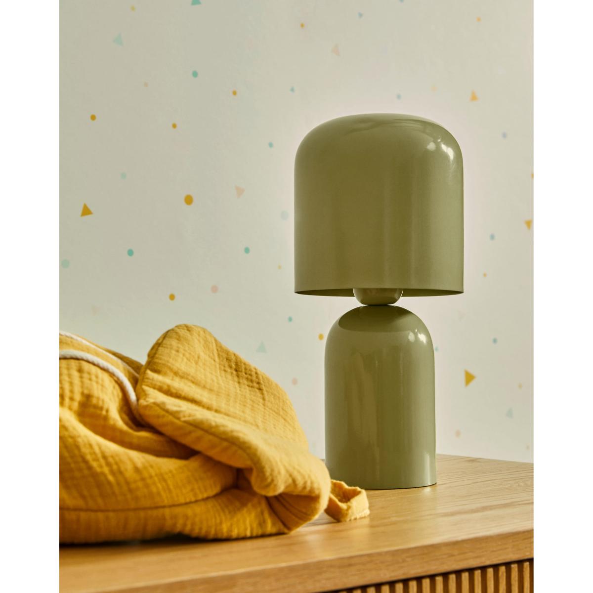 Monze table lamp in light green painted metal – image 4