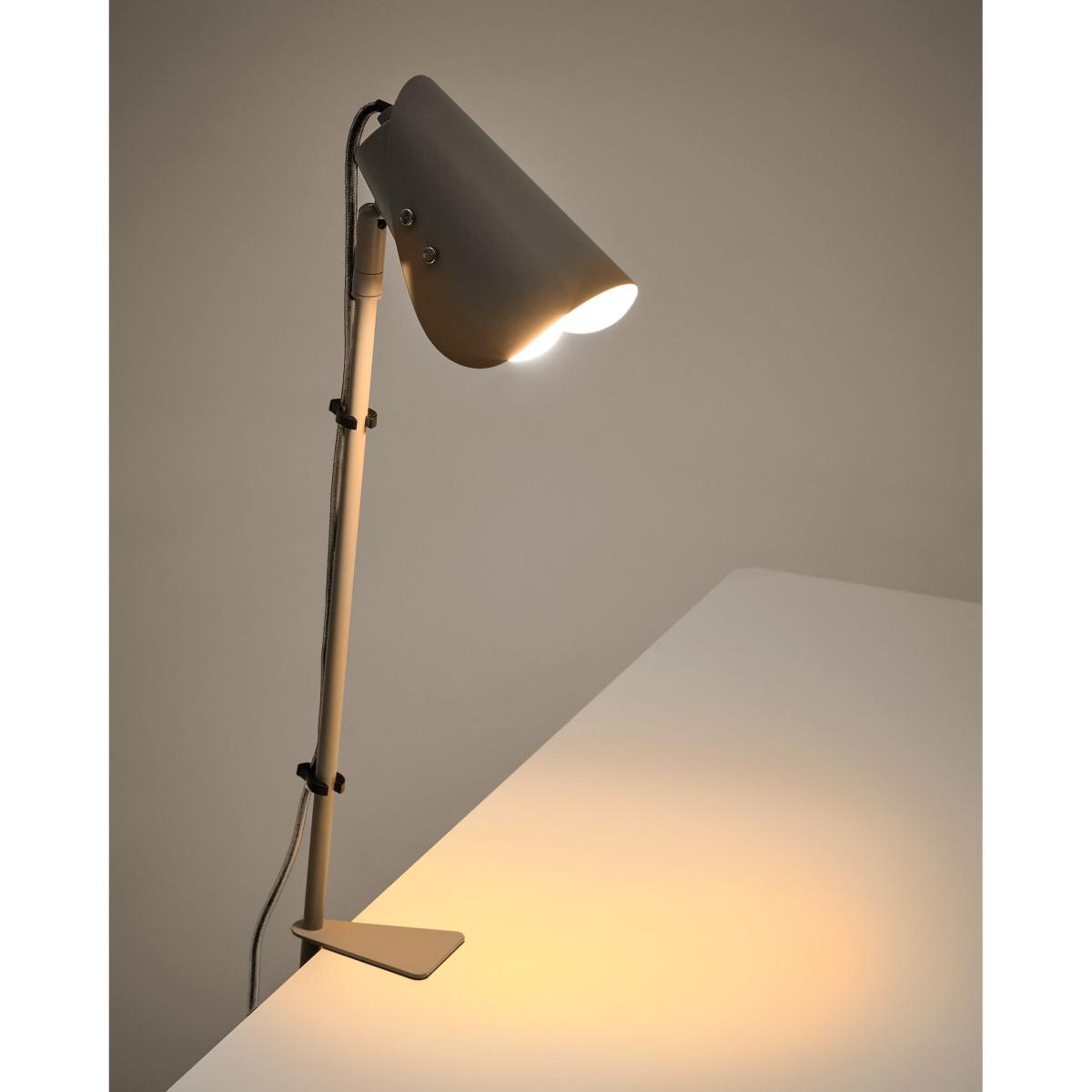 Jula desk lamp with clamp in grey metal – image 3