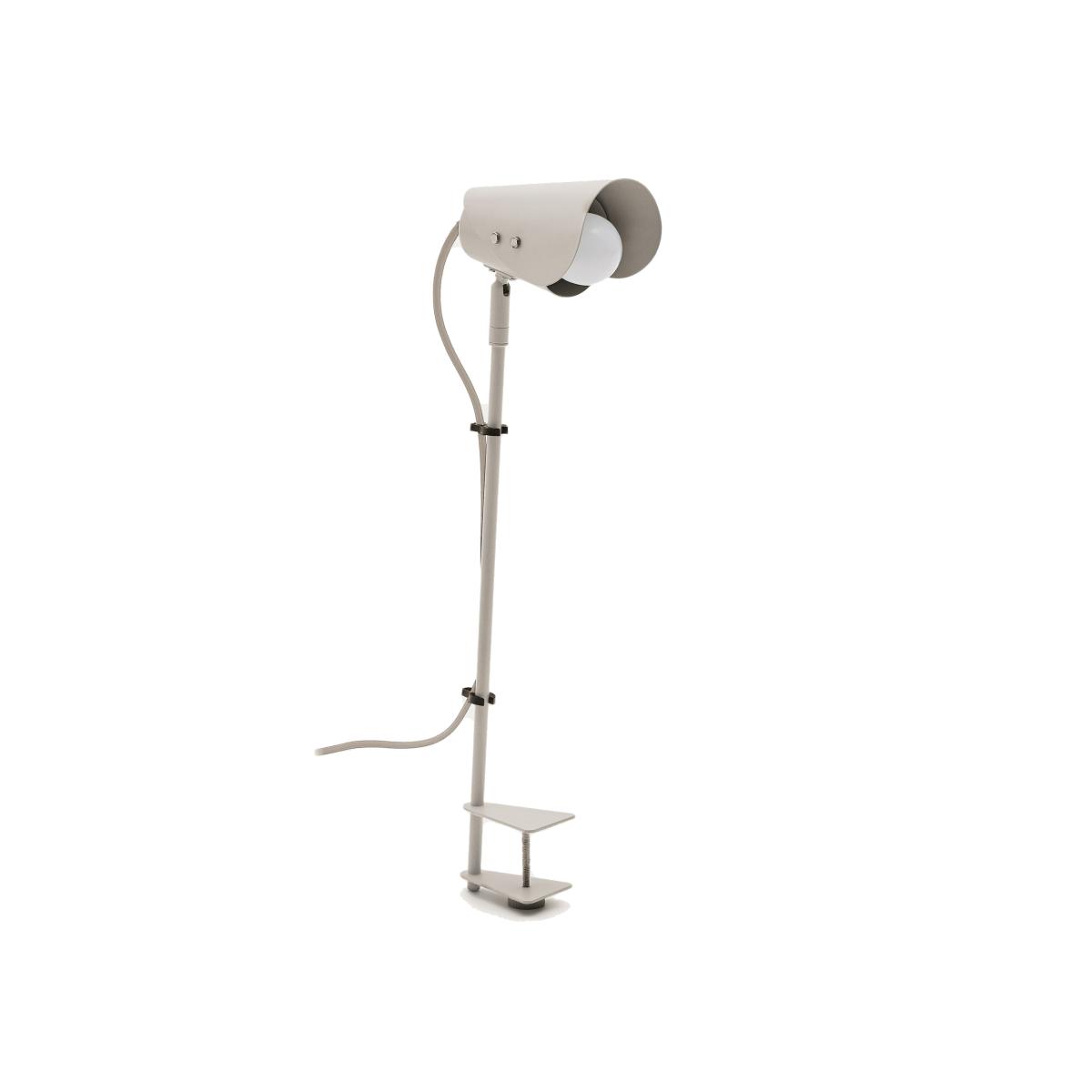 Jula desk lamp with clamp in grey metal – image 1