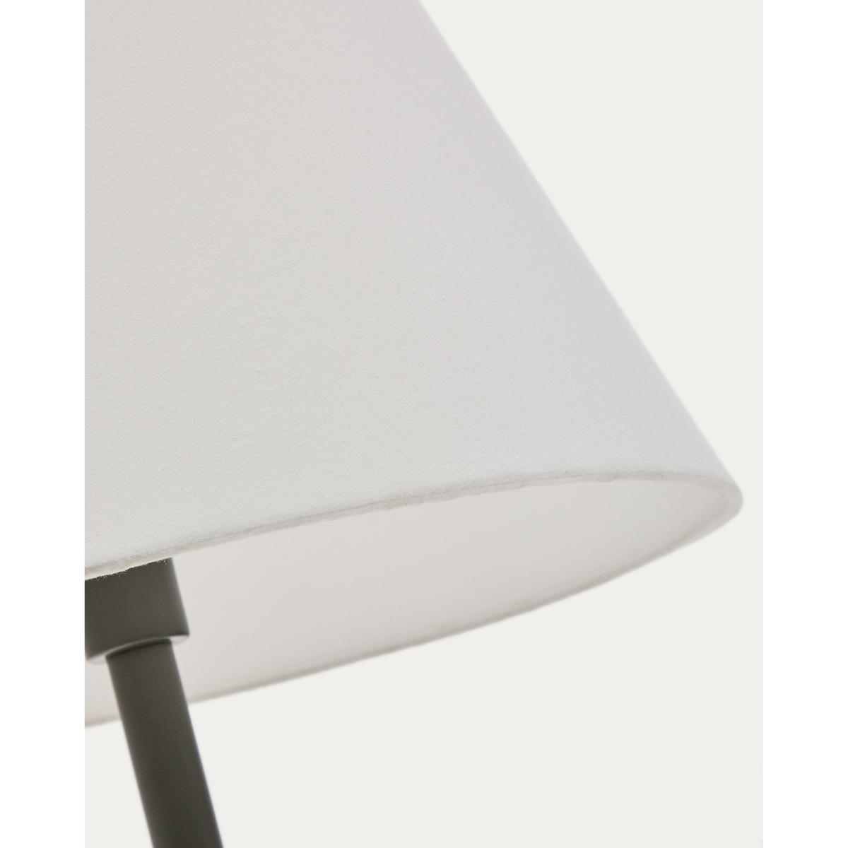 Navat floor lamp with a metal base in a green painted finish – image 5
