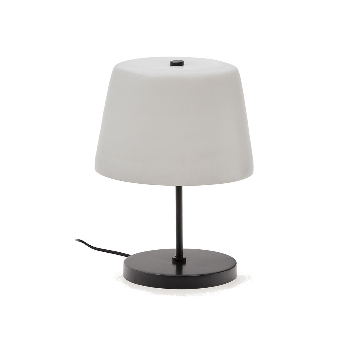 Nefar table lamp made of glazed glass and zinc – image 1