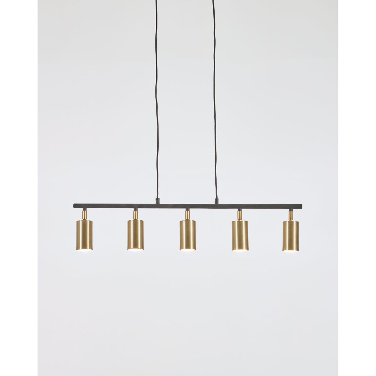 Mirela ceiling lamp in metal with brass and black finish – image 2