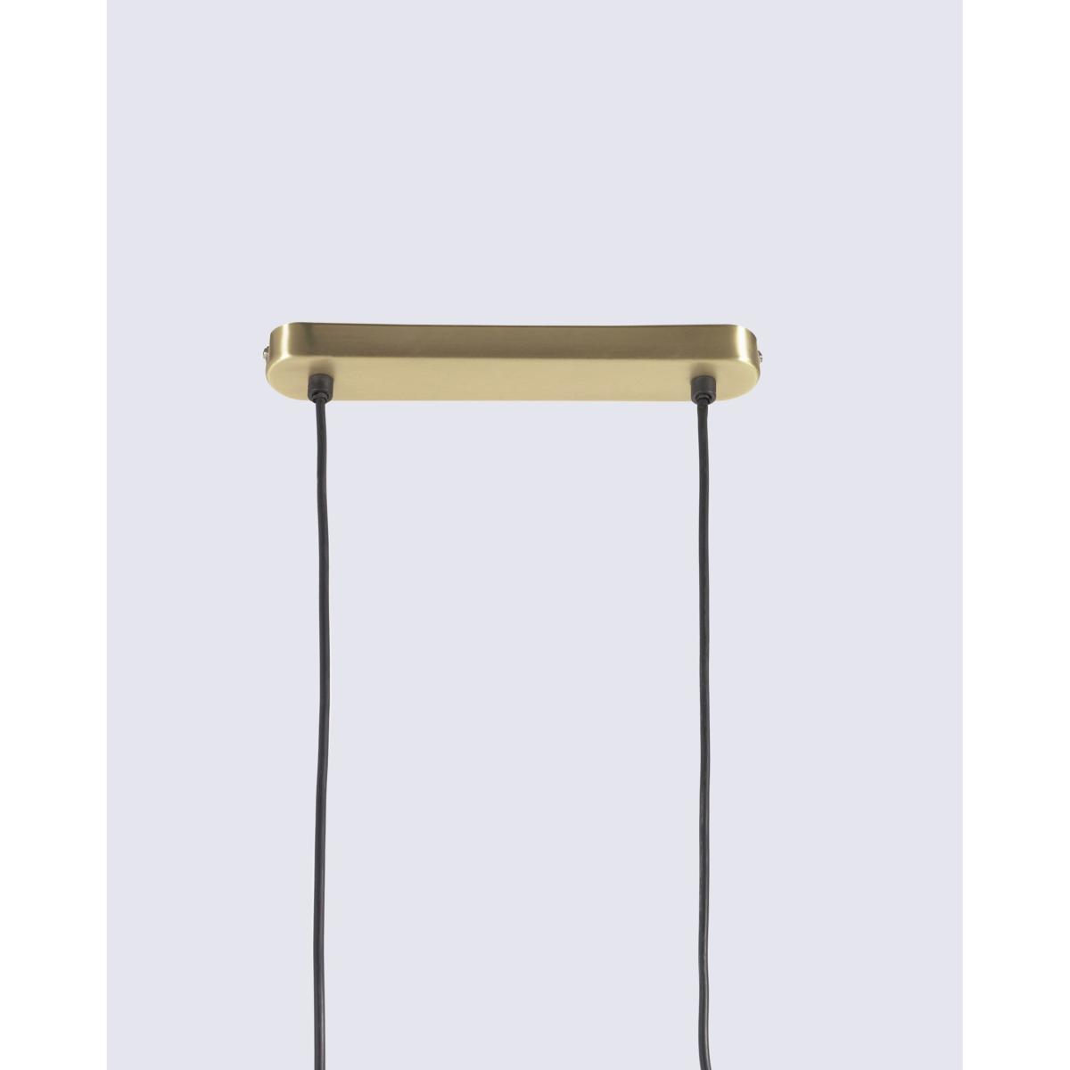 Mirela ceiling lamp in metal with brass and black finish – image 3