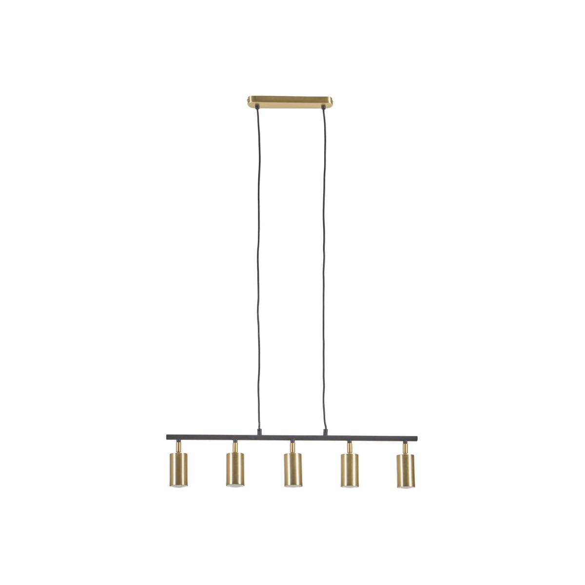 Mirela ceiling lamp in metal with brass and black finish – image 1