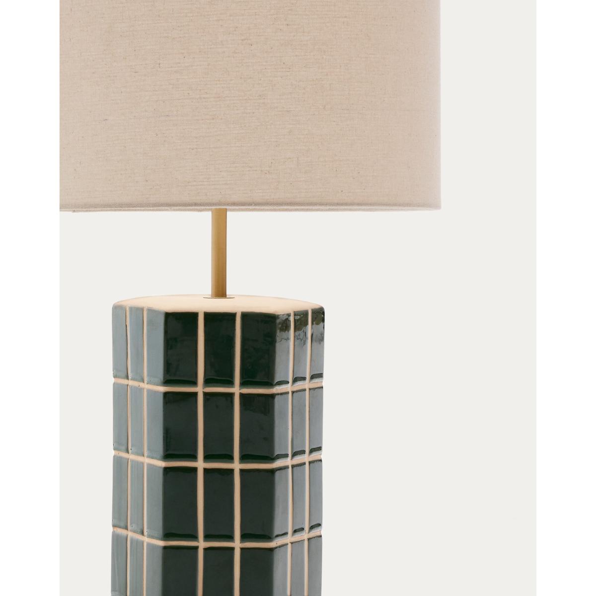 Rue green ceramic table lamp – image 3