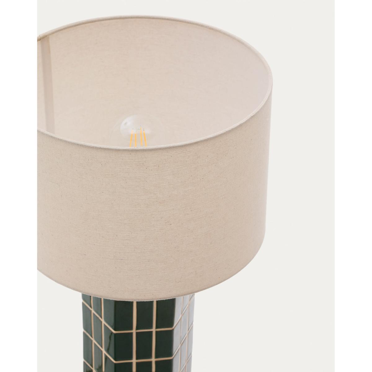 Rue green ceramic table lamp – image 8
