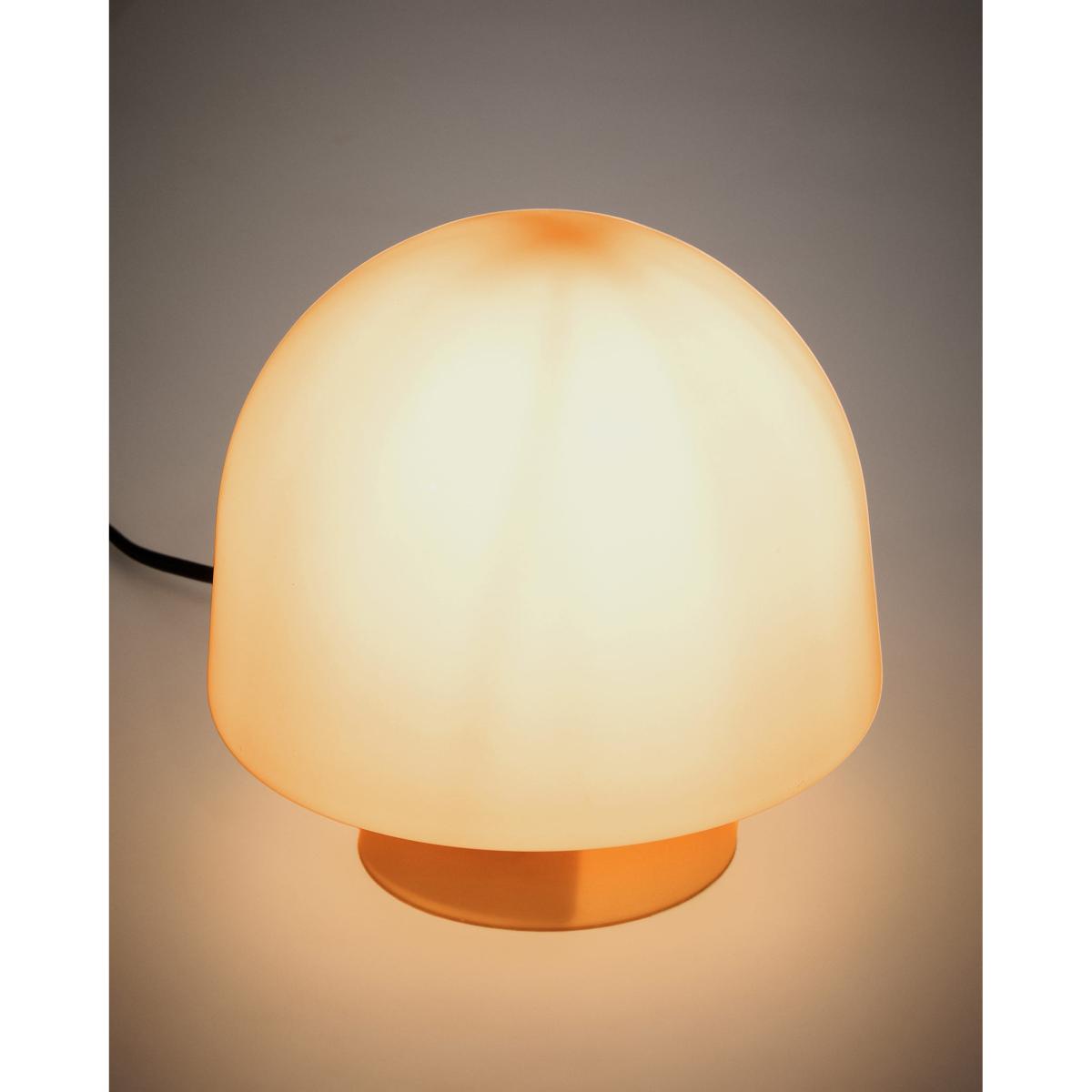 Reig orange glass table lamp – image 2
