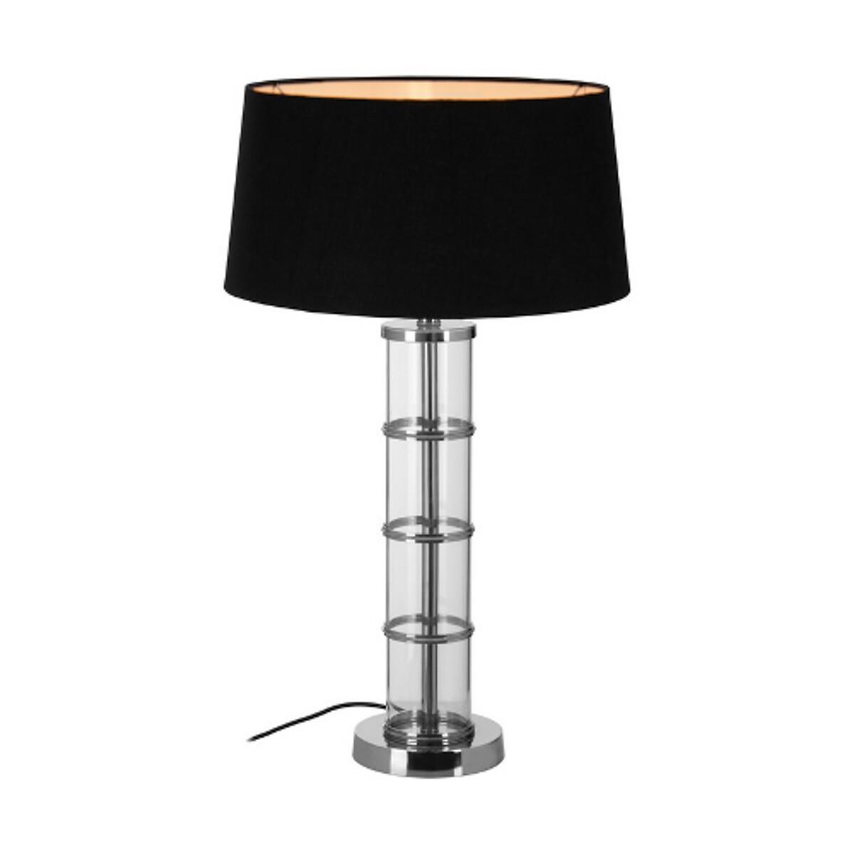 Nickel Finish with Clear Acrylic Cylinder Table Lamp – image 3