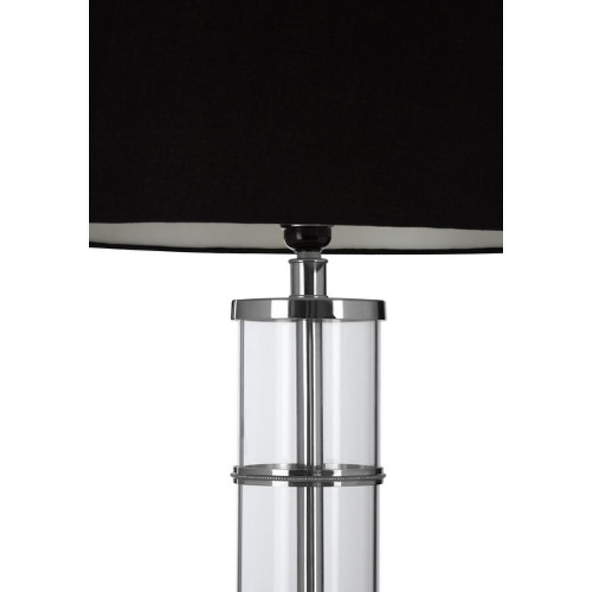 Nickel Finish with Clear Acrylic Cylinder Table Lamp – image 4