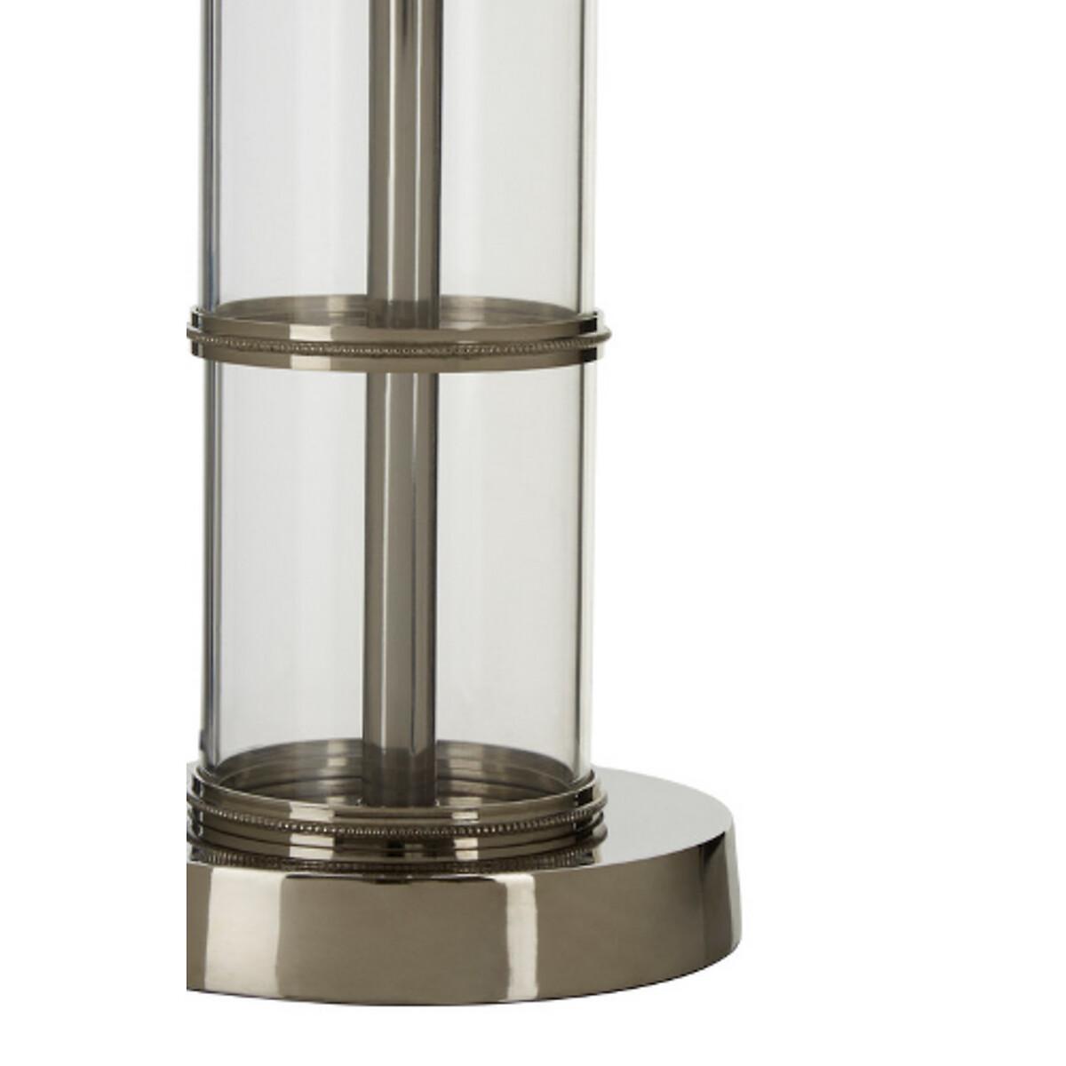 Nickel Finish with Clear Acrylic Cylinder Table Lamp – image 5