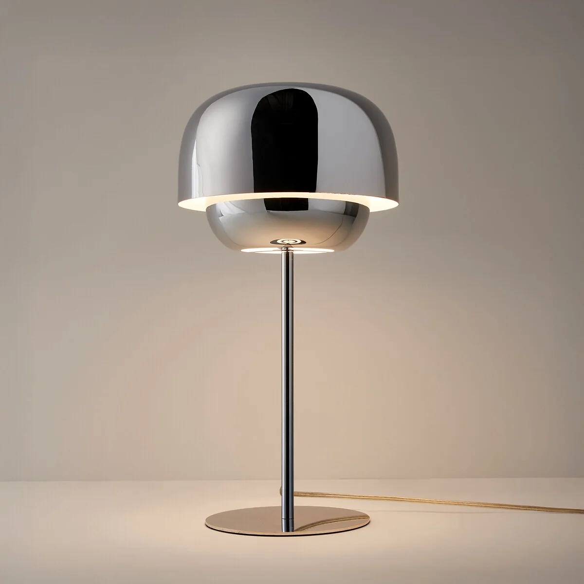 Kinoko Table Lamp in Chrome-Plated Iron – image 3