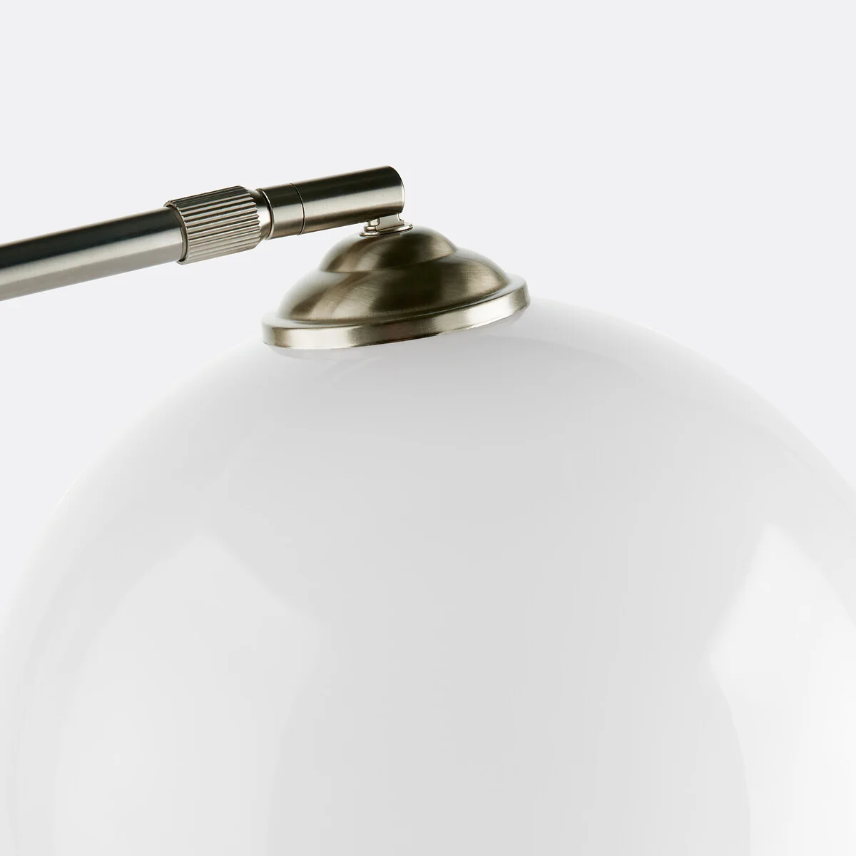 Bowata Steel, Marble and Acrylic Arc Floor Lamp – image 6
