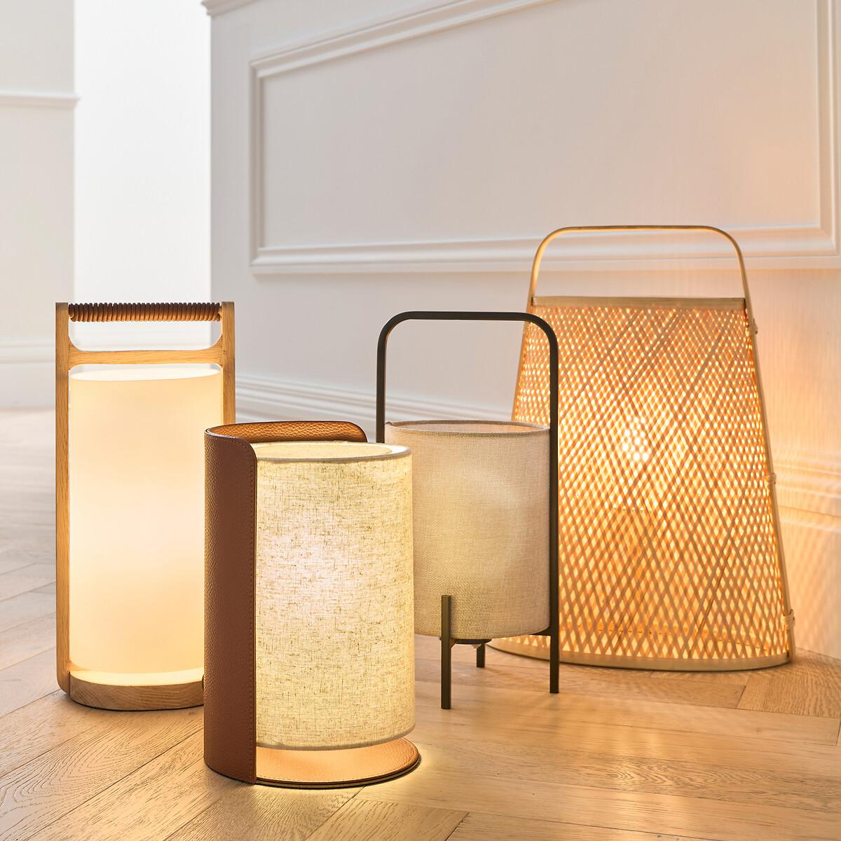 Fodéo Solid Oak and Opaline Lamp – image 8