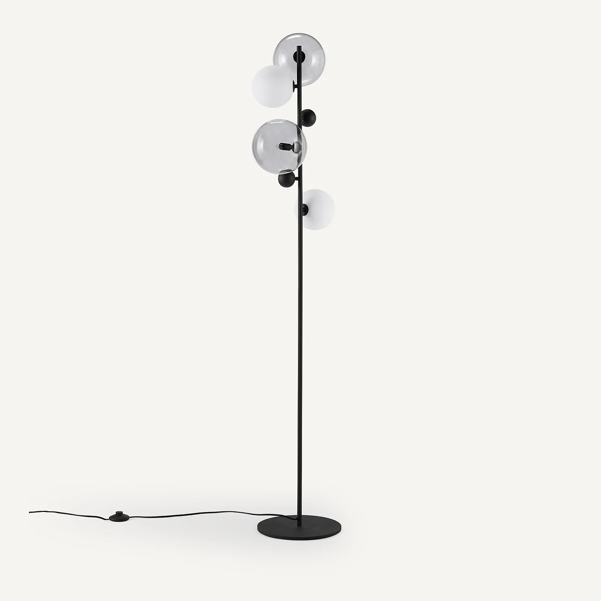 Bullesco Smoked Glass and Metal Floor Lamp – image 4