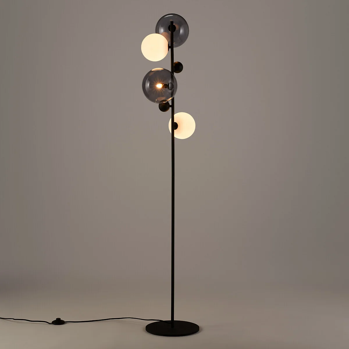 Bullesco Smoked Glass and Metal Floor Lamp – image 5