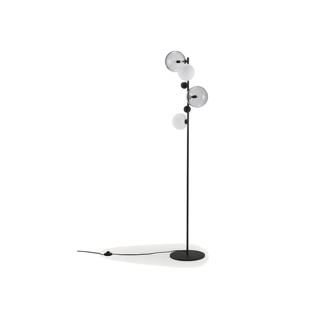 Bullesco Smoked Glass and Metal Floor Lamp – image 1