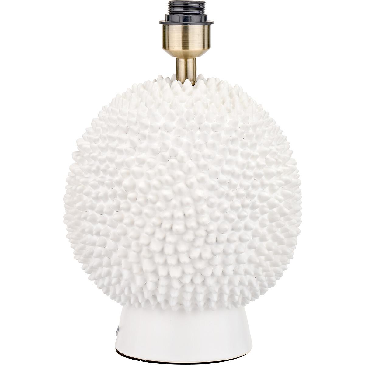 Cream Ceramic Sea Urchin Table Lamp Base – image 3