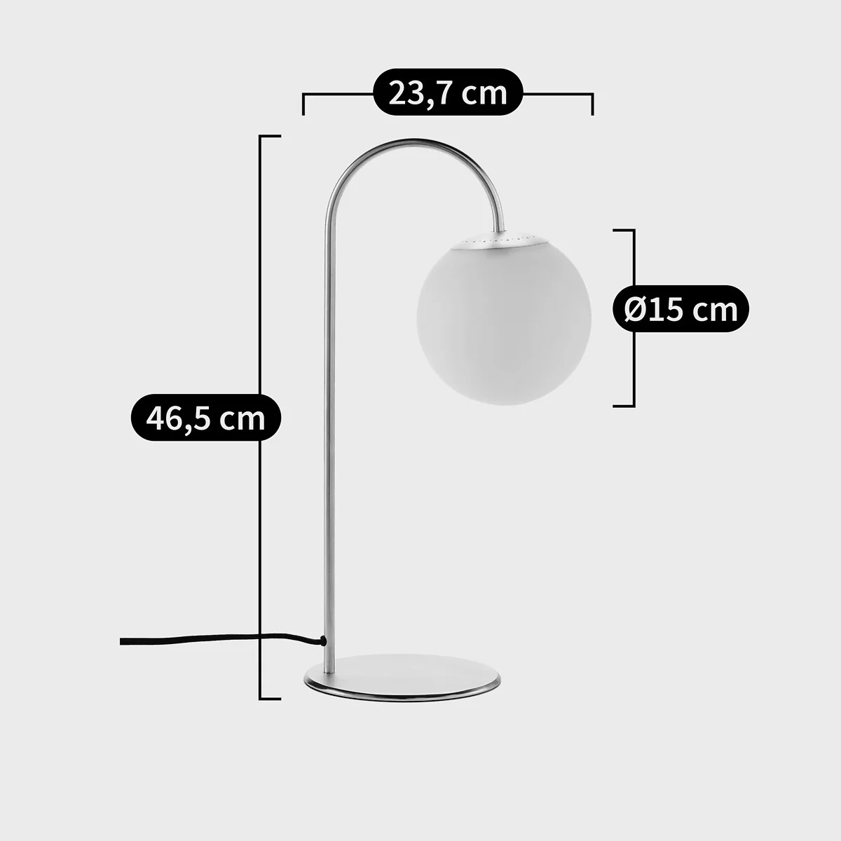 Moricio Brass and Opaline Glass Table Lamp – image 5