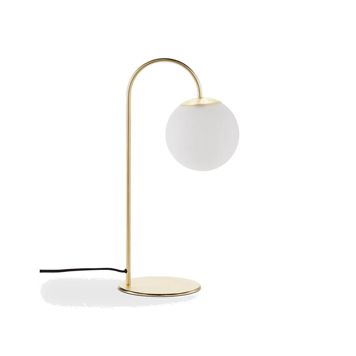 Moricio Brass and Opaline Glass Table Lamp – image 1