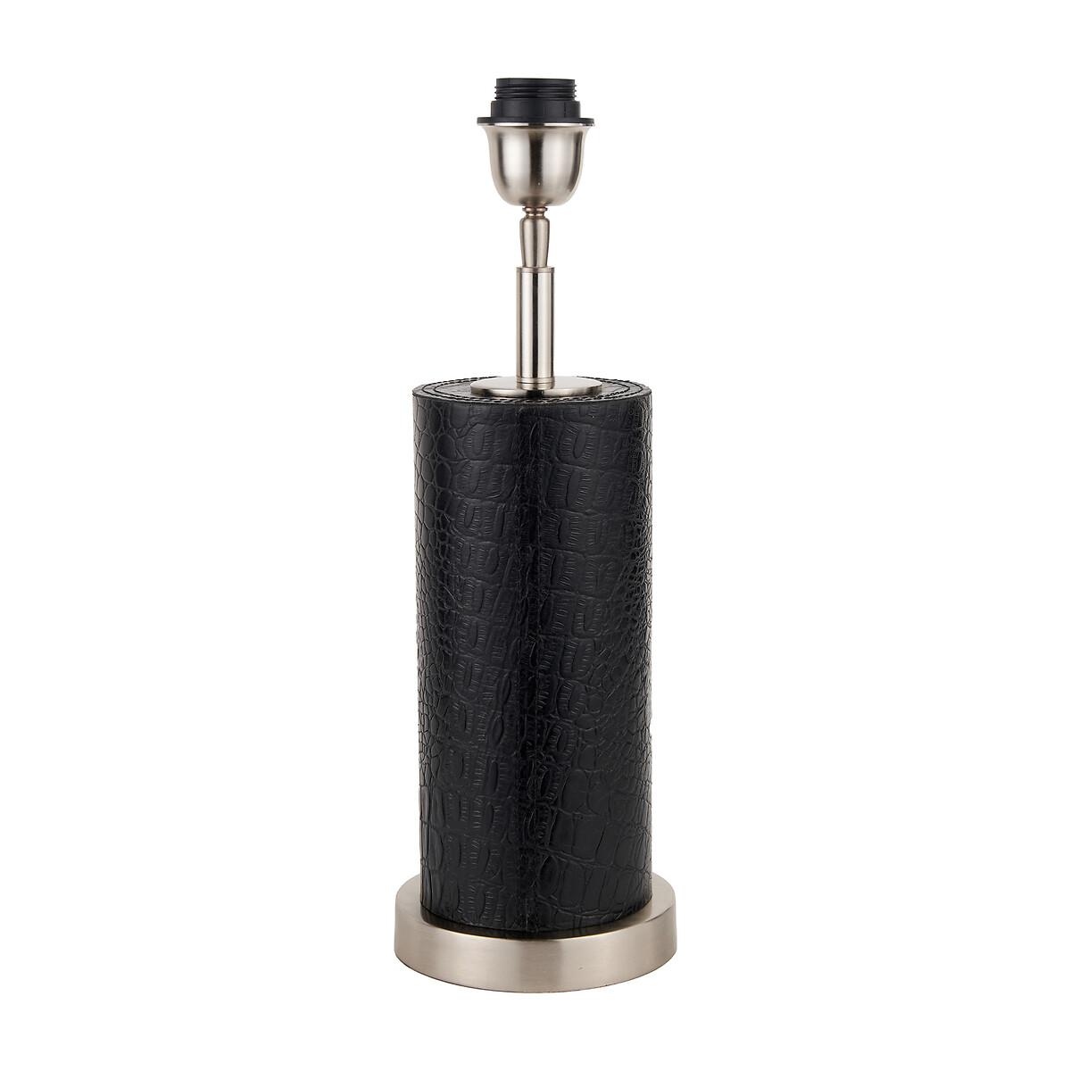 Leon Leather Cylindrical Table Lamp – image 5