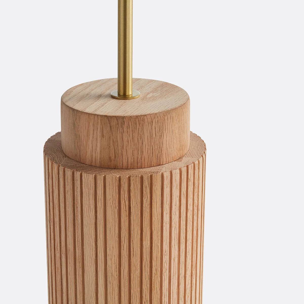 Idna Oak, Metal & Linen Floor Lamp – image 4
