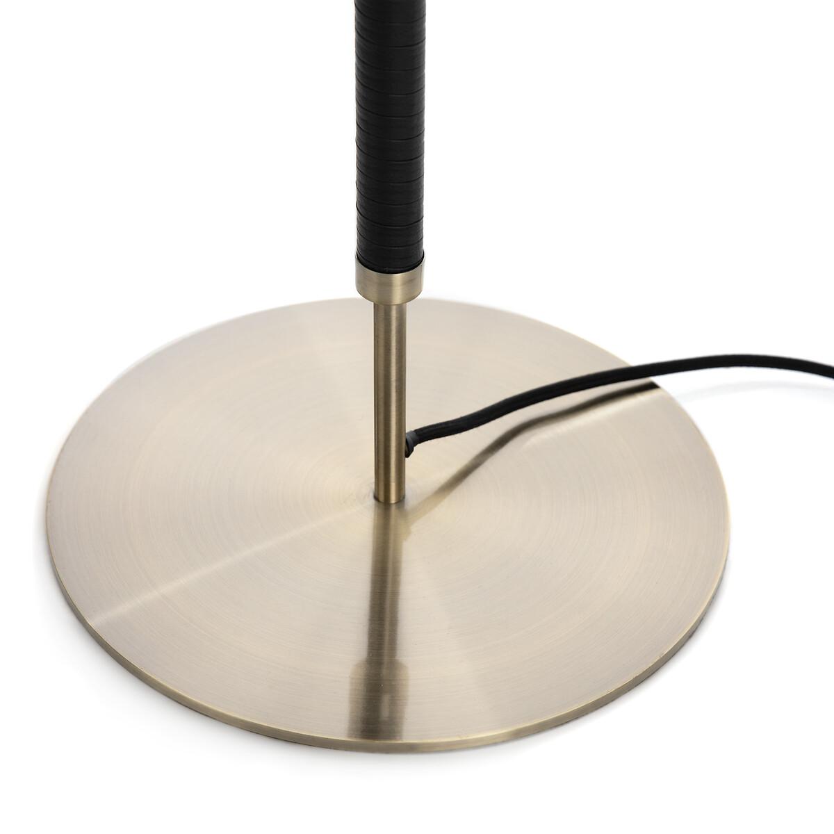 Jihana Brass Metal & Linen Floor Lamp – image 4