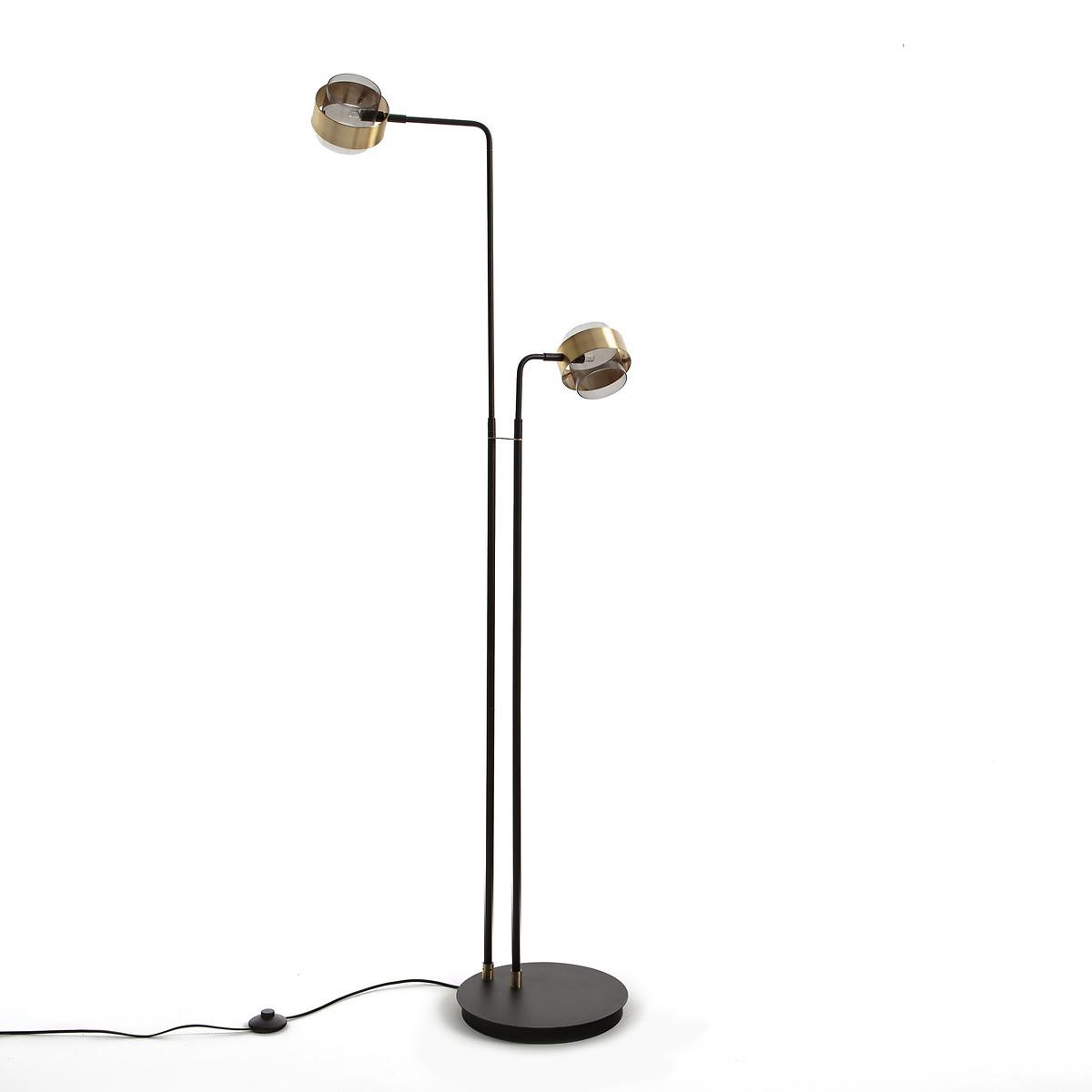 Botello Floor Lamp with 2 Glass & Metal Arms – image 3