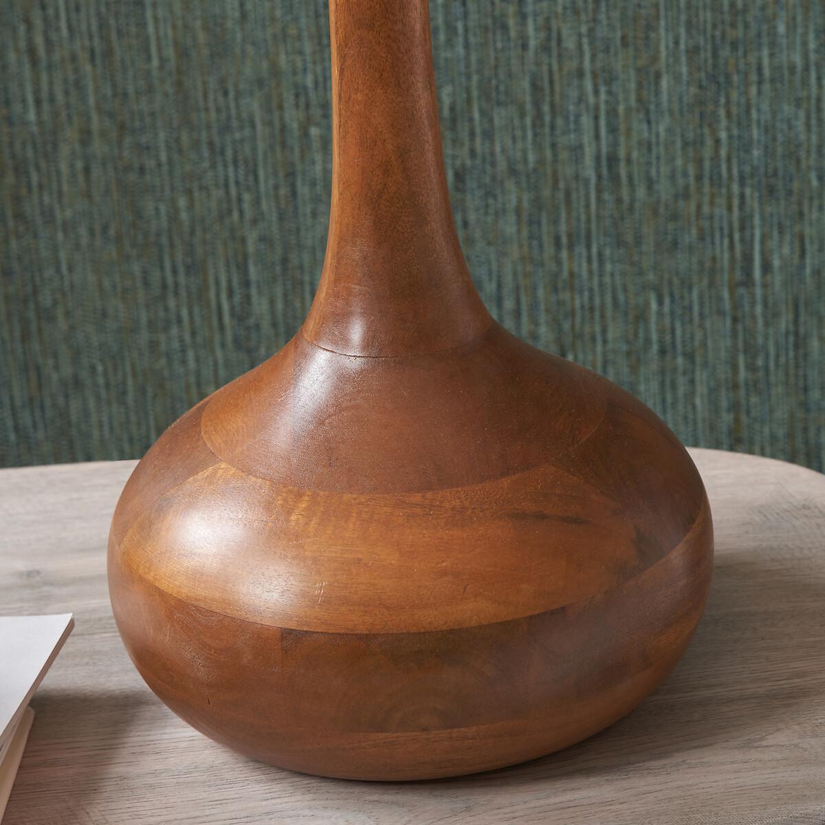 Mango Wood Tall Neck Table Lamp Base – image 5